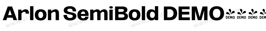 Arlon SemiBold DEMO字体转换